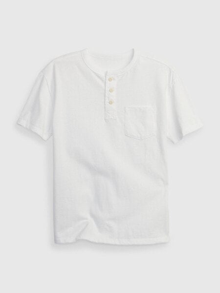 Kids Pocket Henley T-Shirt