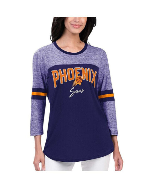 Women's Purple Phoenix Suns Play the Game Three-Quarter Sleeve T-shirt