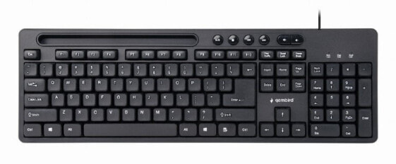 Gembird KB-UM-108 - Full-size (100%) - USB - QWERTY - Black
