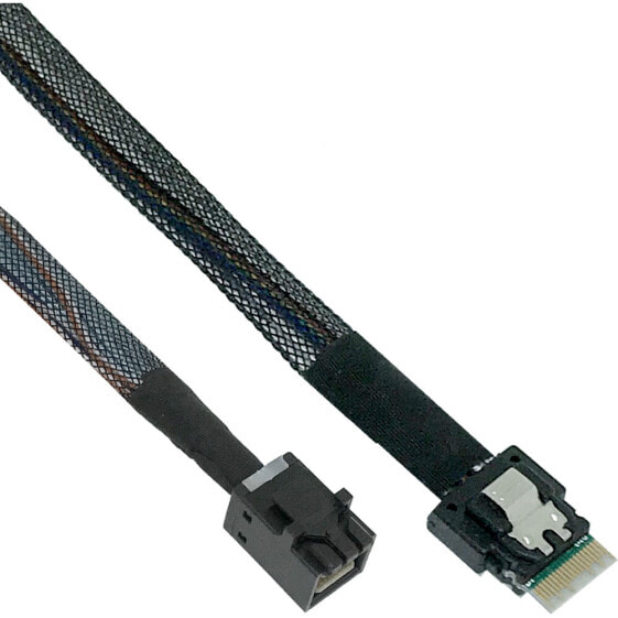 InLine Slim SAS Kabel - SFF-8654 zu Mini SAS HD SFF-8643 - 24Gb/s - 0.5m