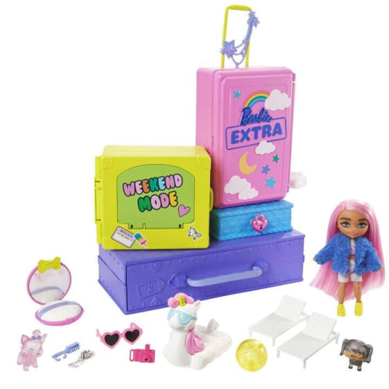 BARBIE Extra Pets & Minis Playset With Exclusive Doll 2 Puppies & Accessories