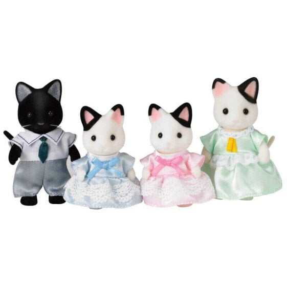 EPOCH Sylvanian Families Tuxedo Cat Family Figures