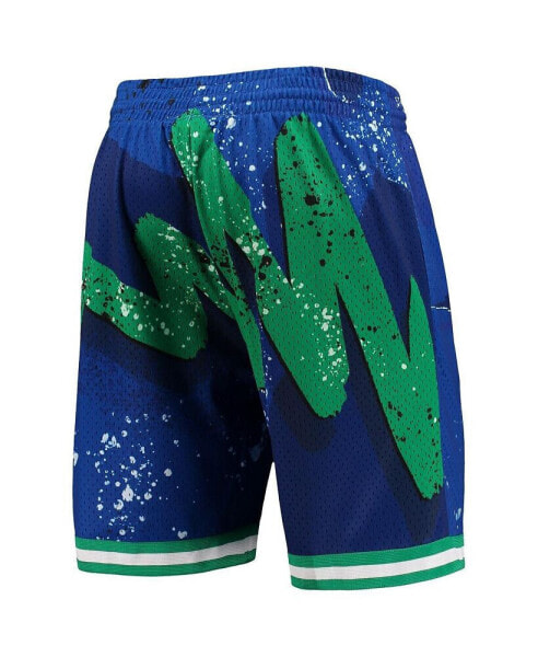 Men's Blue Dallas Mavericks Hardwood Classics 1998 Hyper Hoops Swingman Shorts