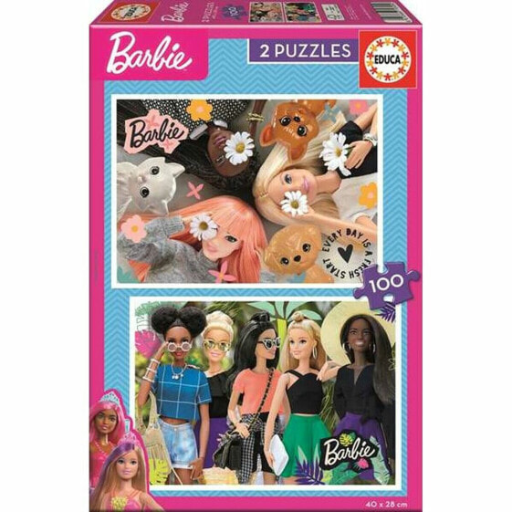 Набор из 2 пазлов Barbie 100 Предметы