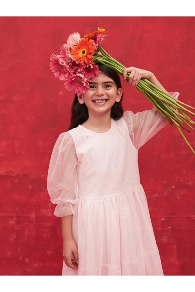 Платье для малышей LC WAIKIKI 23 апреля из коллекции для девочек 100% полиэстерный текстиль