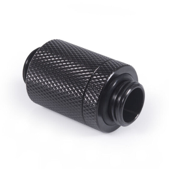 Alphacool ES D-Plug, 25,5mm, G1/4 AG auf G1/4 AG - Deep Black