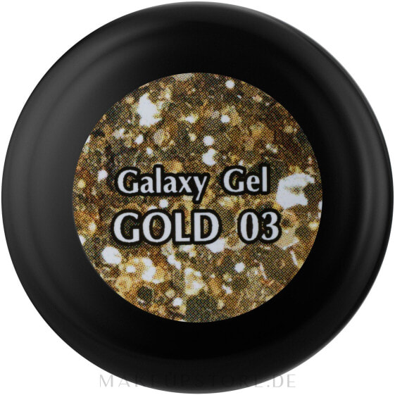 Nagelgel Galaxy - PNB UV/LED Galaxy Gel 03 - Gold