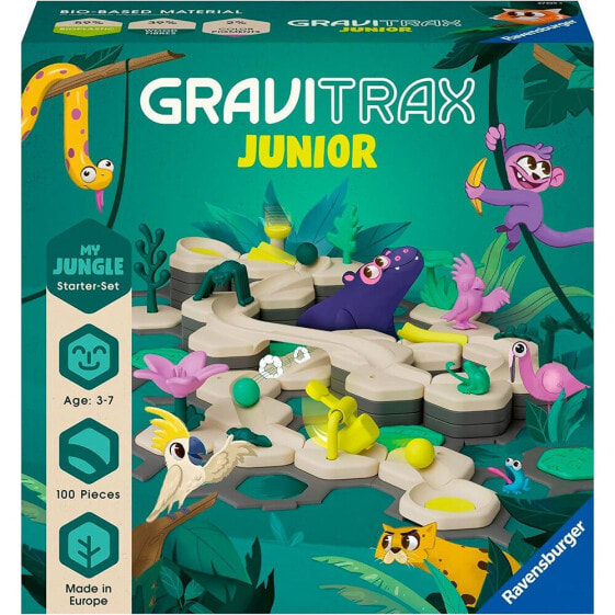 RAVENSBURGER Gravitrax Junior Starter Set L Jungle Board Questions Board Game