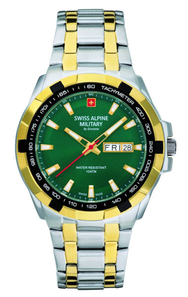 Мужские часы Swiss Alpine Military Star Fighter 41 мм из нержавеющей стали 7043.1144