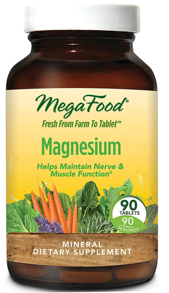 MegaFood Magnesium Магний для нервной и мышечной поддержки 90 таблеток