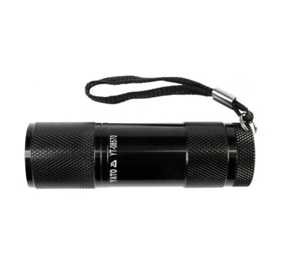 Алюминиевый фонар Yato 9-LED, черный, 5.5 кг
