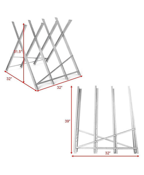 220 lbs Heavy Duty Portable Foldable Steel Sawhorse