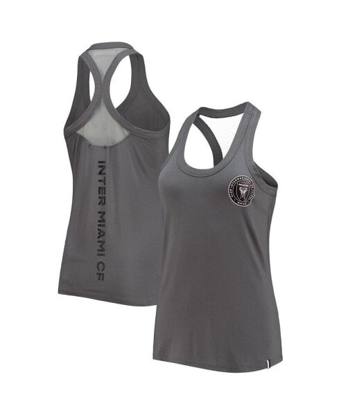 Women's Gray Inter Miami CF Athleisure Tank Top