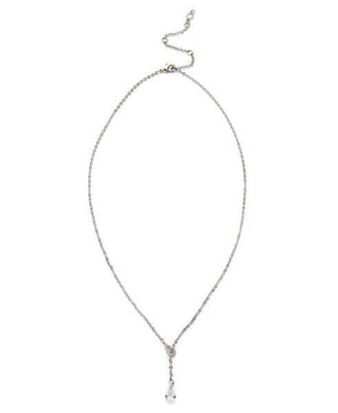 Kleinfeld faux Stone Pave Prism Lariat Necklace