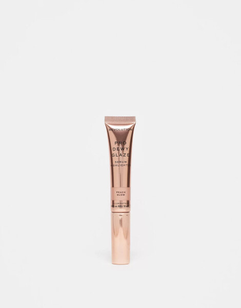 Revolution Pro Dewy Glaze Serum Highlighter Wand - Peach Glow