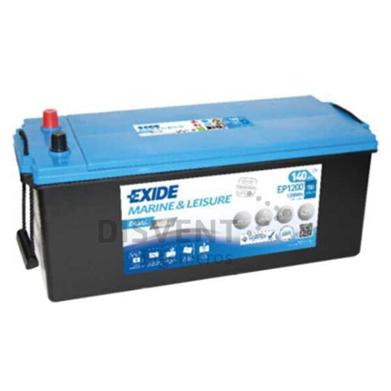 EXIDE 12V/140Ah 700 CCA Dual Agm Ep1200 Battery