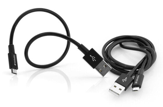 Verbatim 48875 - 1 m - Micro-USB A - USB A - USB 3.2 Gen 1 (3.1 Gen 1) - Black