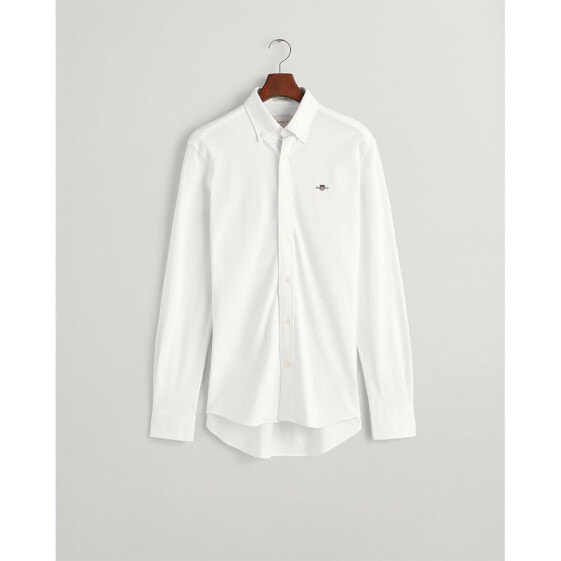 Рубашка Gant Regular Pique Long Sleeve Shirt