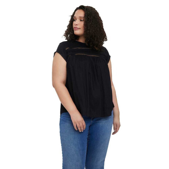 VERO MODA CURVE Debbie Pleat Sleeveless Blouse