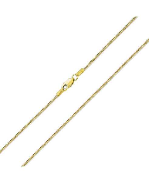 GENUINE Fine Solid Yellow Real 14K Gold Strong Rolo Link Cable Cuban Chain Necklace 2MM for Women Men Unisex Lobster Claw Clasp 20 Inch