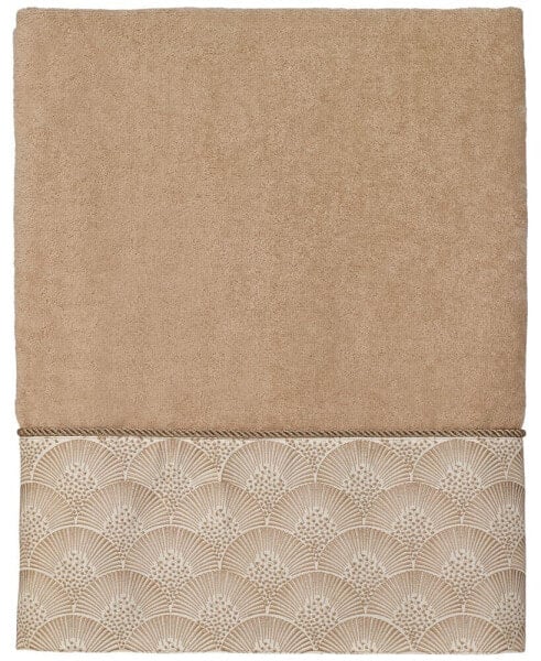 Deco Shells Bordered Cotton Bath Towel, 27" x 50"