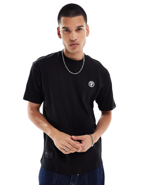 Aape By A Bathing Ape short sleeve boxy fit t-shirt in black