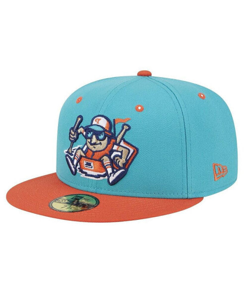 Men's Turquoise Tulsa Drillers Theme Night Raft 59FIFTY Fitted Hat