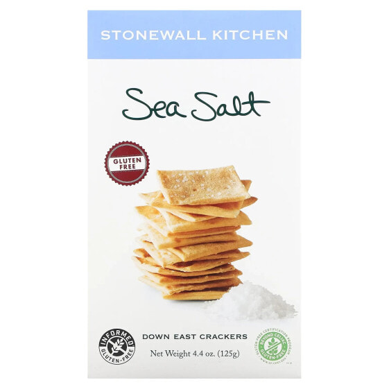 Stonewall Kitchen, Down East Crackers, крекеры с морской солью, 125 г (4,4 унции)