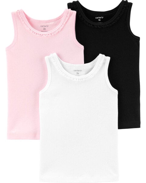 Toddler 3-Pack Jersey Tanks 4T