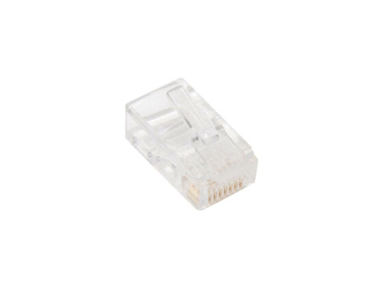 BYTECC RJ-45PLUG Cat 6 Crystal Clear RJ-45 Tip/Connector, 100-Pack