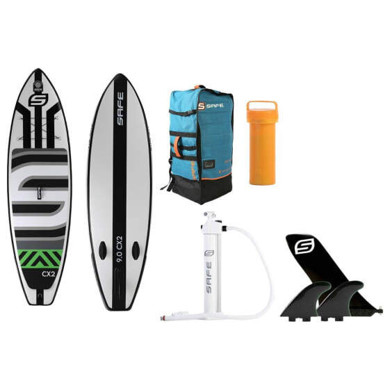 SAFE WATERMAN CX-2 9´0´´ Inflatable Paddle Surf Set