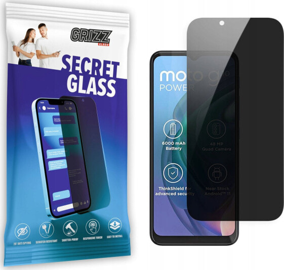 GrizzGlass Szkło prywatyzujące GrizzGlass SecretGlass Motorola Moto G10 Power