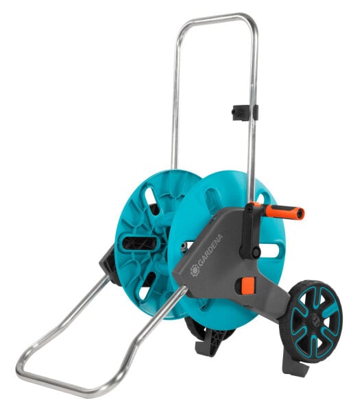 Gardena Hose Trolley AquaRoll M - Cart reel - Manual - Functional - Black,Blue,Stainless steel - Metal,Plastic - 60 m