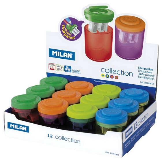 MILAN Display Box 12 Collection Pencil Sharpeners