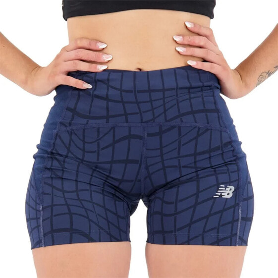 NEW BALANCE Printed Impact Run Fitted sweat shorts