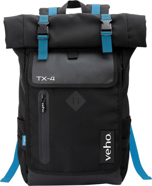 Veho Veho TX-4 Back pack notebook bag with USB port, 43.2 cm (17"), Notebook compartment, Polyester