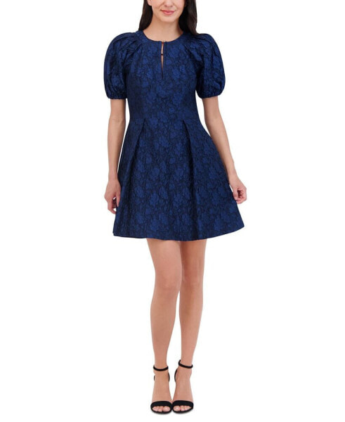 Women's Jacquard Fit & Flare Dress