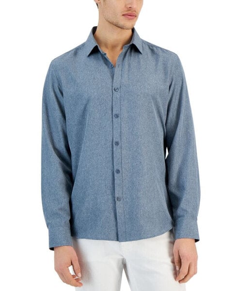 Men's Regular-Fit Heather Shirt, Created for Macy's