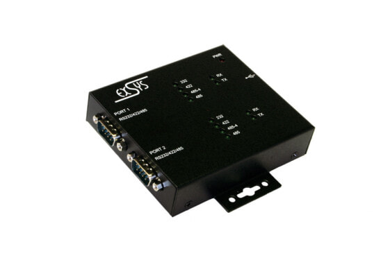Exsys EX-1333V - USB - 9p RS-232/422/485 (x2) - Black - FTDI - TX - RX - 0 - 55 °C