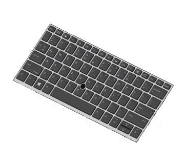 HP L13697-031 - Keyboard - UK English - Keyboard backlit - HP - EliteBook 830 G5 - EliteBook 836 G5