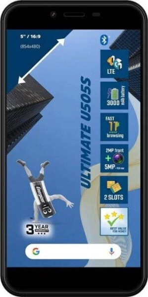 Smartfon Energizer U505S 1/16GB Czarny (U505SEU)