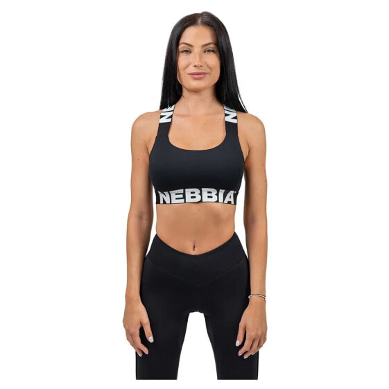 NEBBIA Criss Cross Iconic Sports Top Medium Support