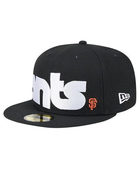 Men's Black San Francisco Giants Checkered Undervisor 59FIFTY Fitted Hat