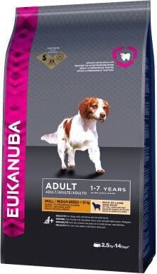 EUKANUBA Adult Small & Medium Breed, jagnięcina i ryż 12kg