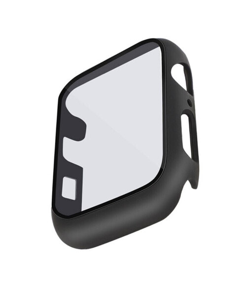 Black Full Protection Bumper with Integrated Glass Cover Compatible with 42mm Apple Watch