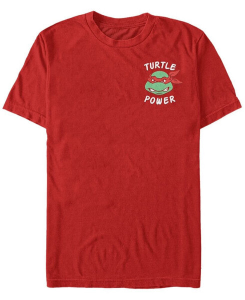 Teenage Mutant Ninja Turtles Men's Raphael Turtle Power Short Sleeve T-Shirt