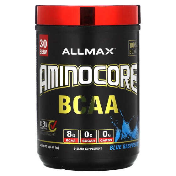 AMINOCORE BCAA, Blue Raspberry, 0.69 lbs (315 g)