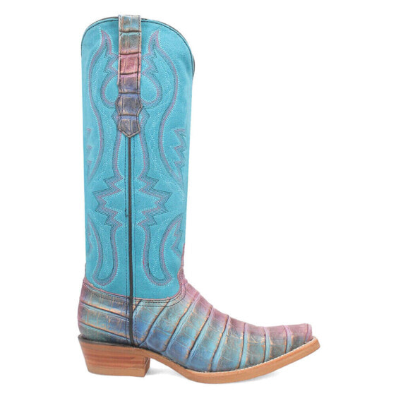 Dingo Caterina Snip Toe Cowboy Womens Blue Casual Boots DI209-400