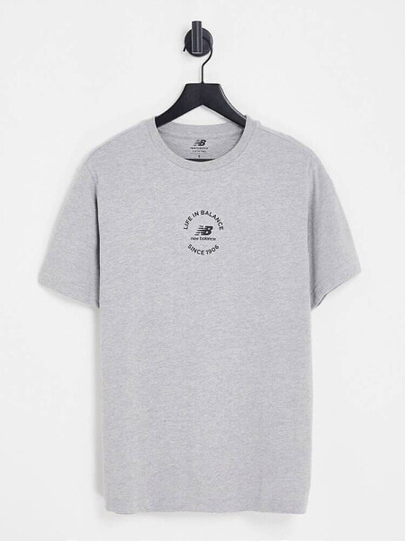 New balance unisex life in balance t-shirt in grey