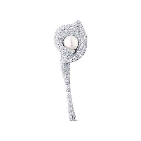 Брошь JwL Luxury Pearls Calla Flower Shimmering